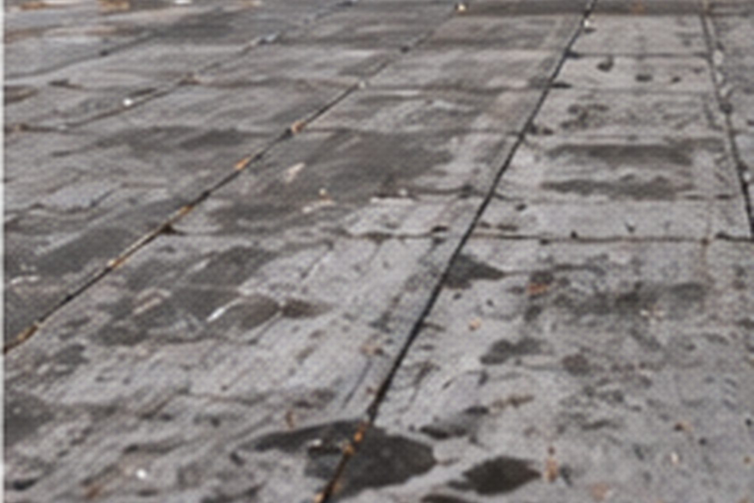 Existing commercial roof surface being considered for coating suitability