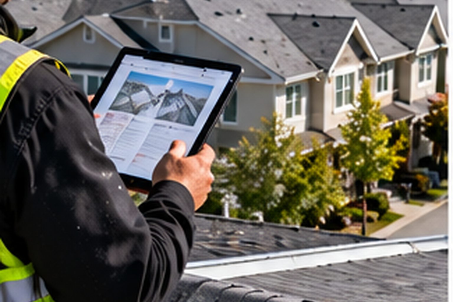 Townhouse roof areas being reviewed across neighbouring homes